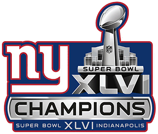New York Giants 2012 Champion Logo DTF transfer for t shirt
